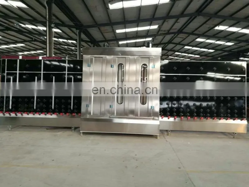 Automatic Vertical glass washing machine with open top structure