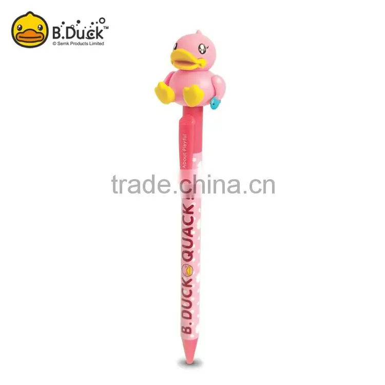 New design plush animal head ball pen with custom logo for gift