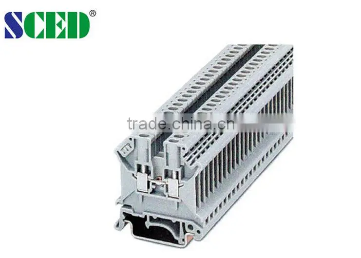 5.2mm Width Rail Mounted Terminal Blocks with Din Rail