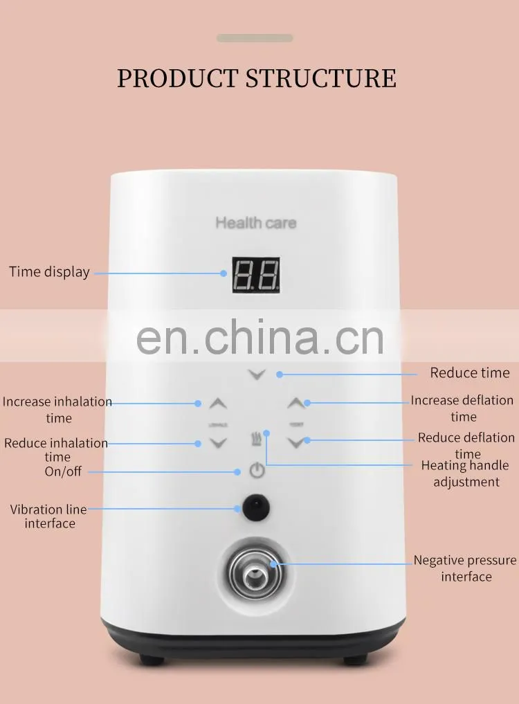 HOT Factory Vacuum Therapy Breast Enlargement Machine Vacuum Pump Butt Lift Breast Sucking Body Therapy Lymph Drainage