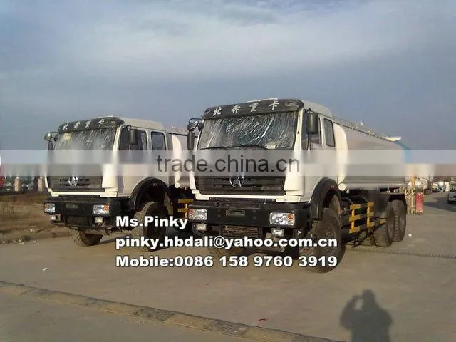 Baotou Beiben Diesel Tanker Truck 8*4 30000Litres