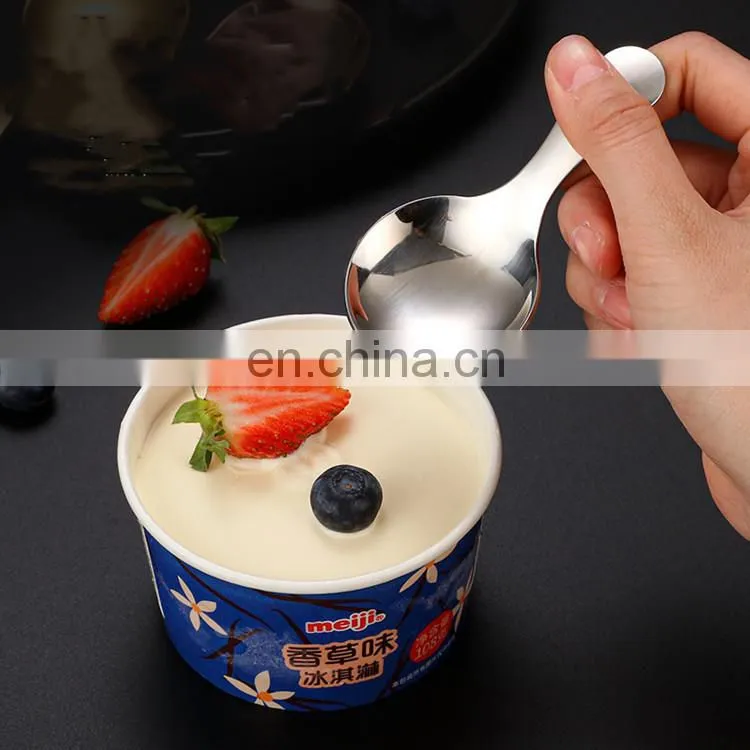 Stainless Steel Spoon Mini Coffee Tea Small Spoons Metal Spice Sugar Salt Scoop Kids Ice Cream Spoon Kitchen Cooking Gadgets