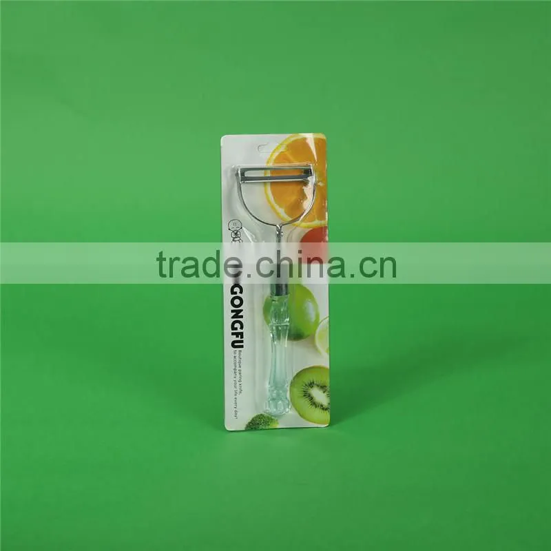 Stainless steel vegetable carrot peeler with long handle