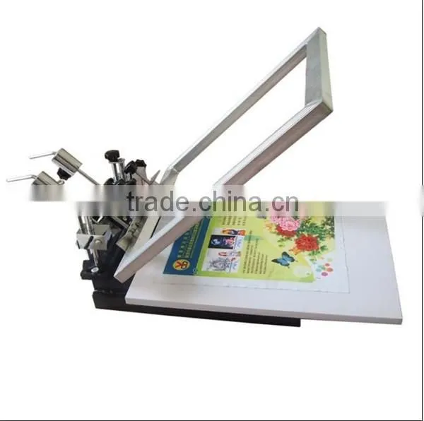 One color manual textile screen printing table