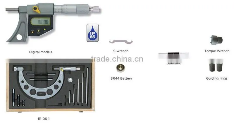 INTERCHANGEABLE ANVIL OUTSIDE MICROMETERS