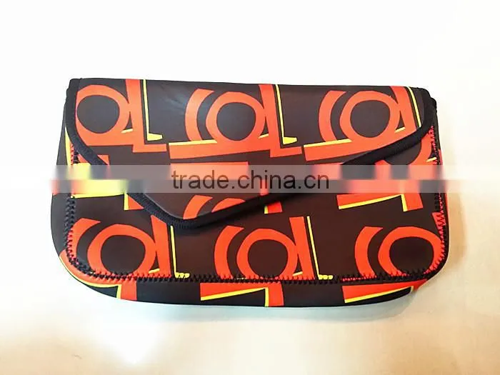 NEW ARRIVALS ! magnetic neoprene pencil case with hanger