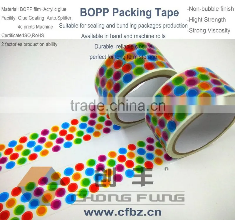 Bopp self adhesive tape with logo