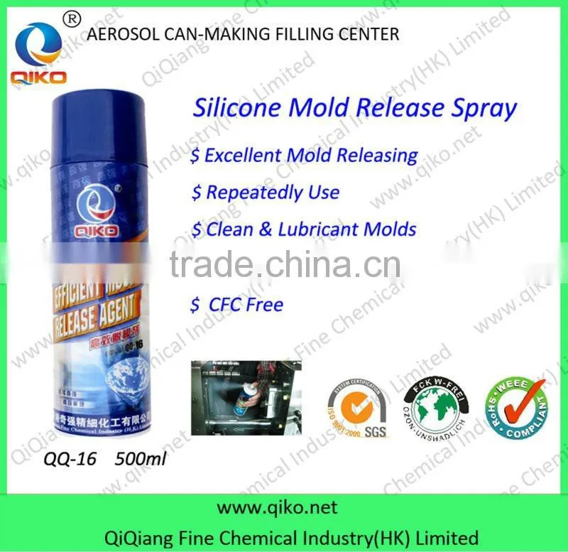 500ML Multi-purpose mould release agent/Form release agent Silicone spray QQ-16