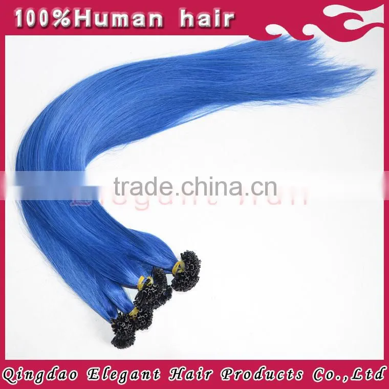New Style Sliky Straight Natural Color Human Hair Pink Hair Extensions