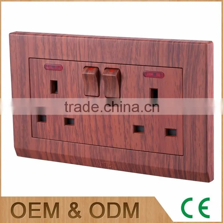 Double square shape new design wall switch socket, wall switch and socket