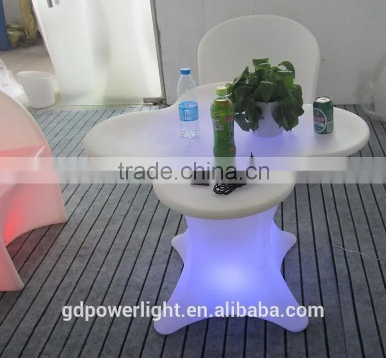 PE Plastic Bar Table with LED light and remote YXF-7871K