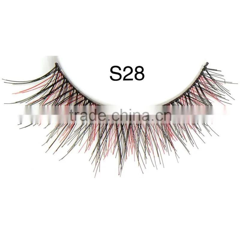 Top quality 100% human hair made false eyelash with customer packing