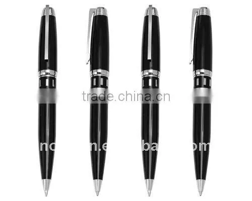 Hot sell heavy pen product in black metal ball pen