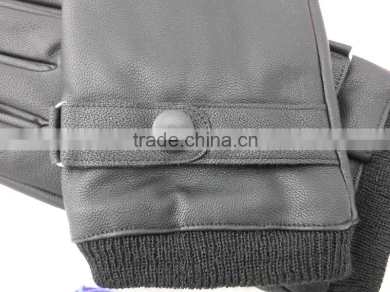 Compact men's leather gloves, fall and winter warm fashion line cycling gloves, Cold Weather Gloves