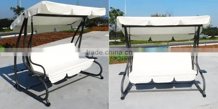 Entertainment Leisure High Quality Luxury Patio 3 Seat Adult Outdoor Garden Swing