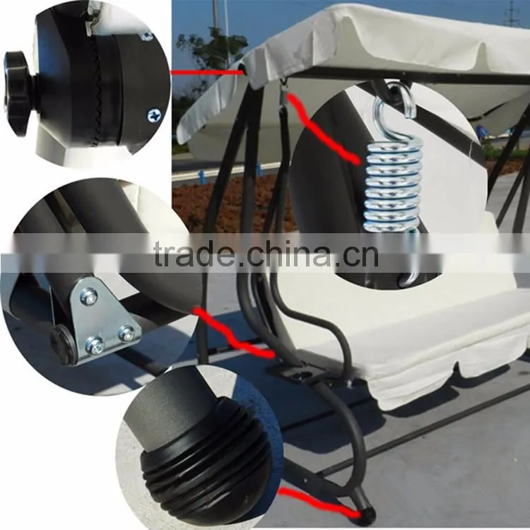 Entertainment Leisure High Quality Luxury Patio 3 Seat Adult Outdoor Garden Swing