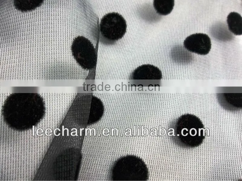 Flocking Dot Mesh Fabric