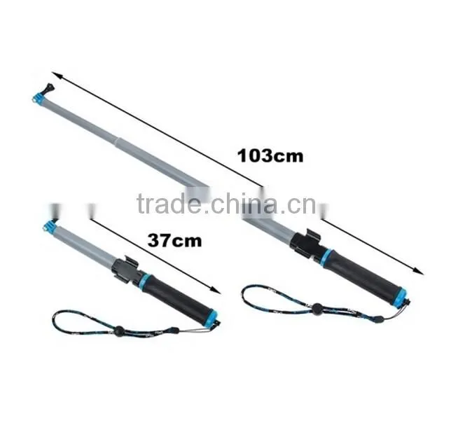 Adjustable 14-24 inch Floating Extension Pole With Wifi Remote holder for GoPro Hero4 / 3+ / 3 SJ4000 Xiaomi Yi Sport Camera