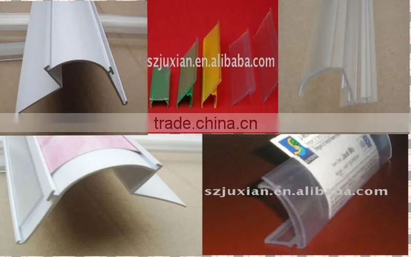 PVC price tag/plastic sign holder