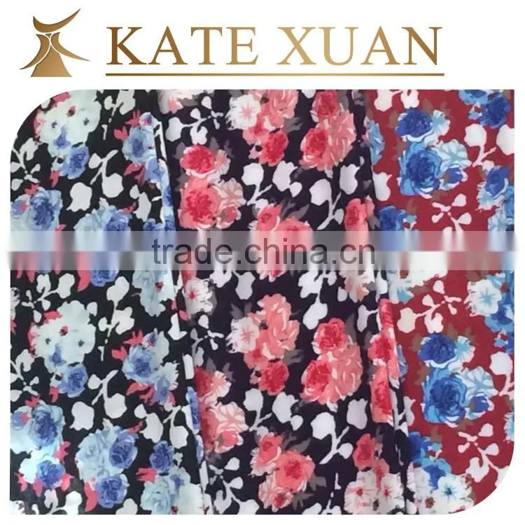 Beach dress crepe rayon fabric for clothing