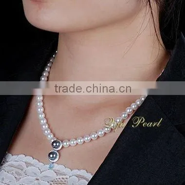 Hot Indian Designs 925 Silver Freshwater Pearl Necklaces