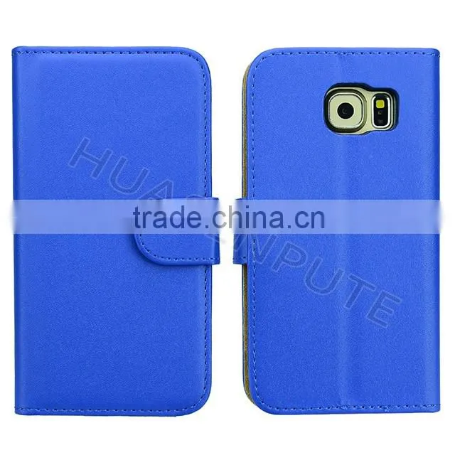 Hot New Products Leather Case for Samsung Galaxy S6 Wallet Leather Case