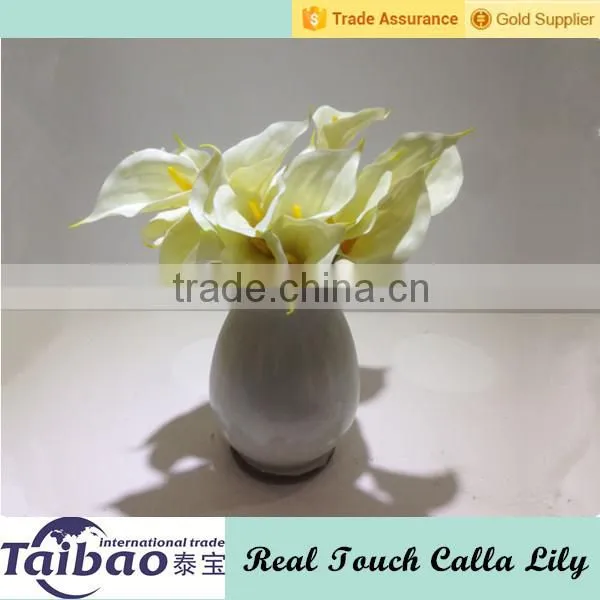 Low price wholesale real touch orange artificial calla lilies