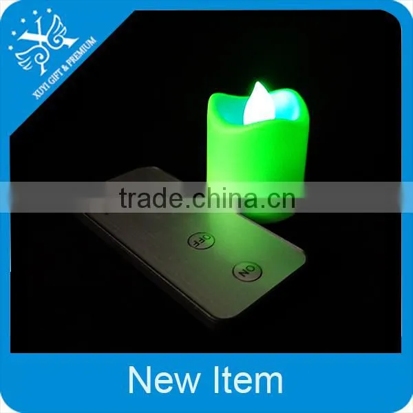 color change moving wick flameless remote control led candle