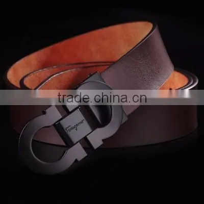 Man's Official Black Real Leather Belt