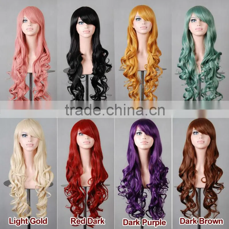 Ladies Short Wig Blonde Black Brown Wig Bob Curly Boycut Wedge Style Wigs W371