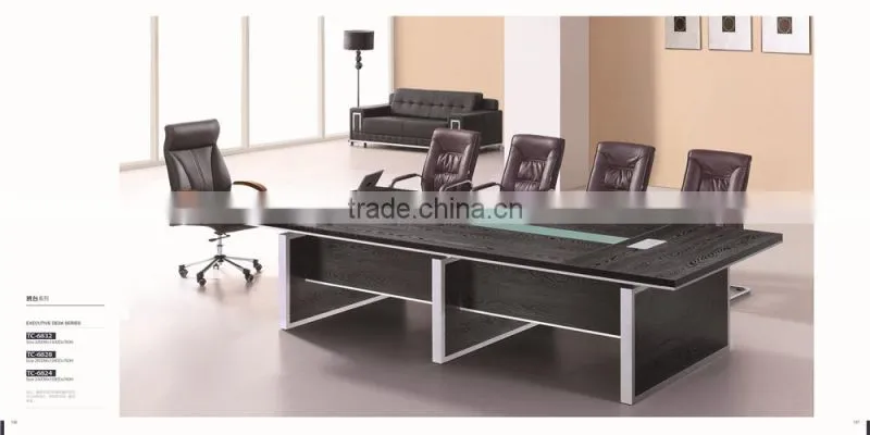 Luxury stainless steel MDF modular conference room table