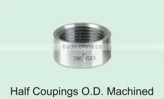 investment casting carbon/stainless steel pipe fittings couping machined