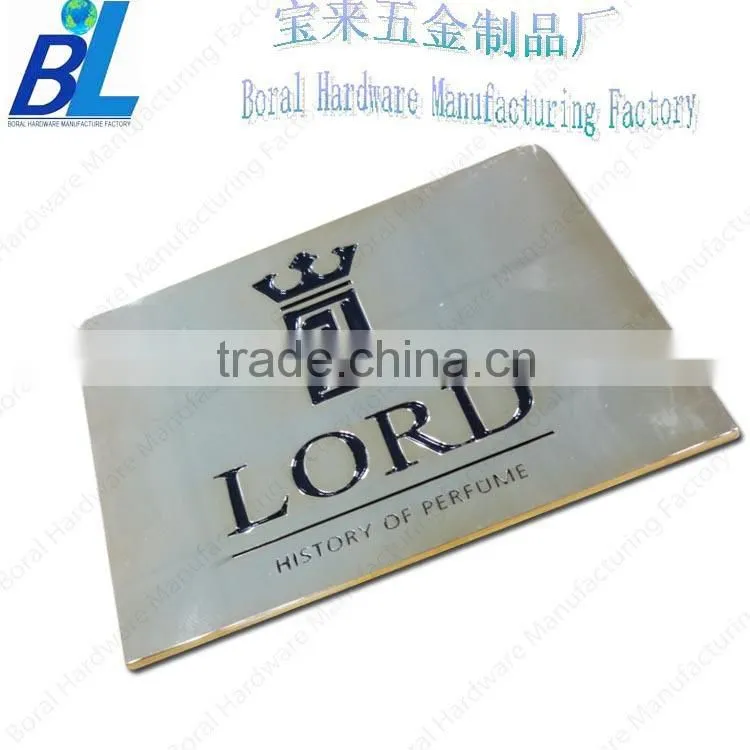 Soft enameled brand handbag metal tags