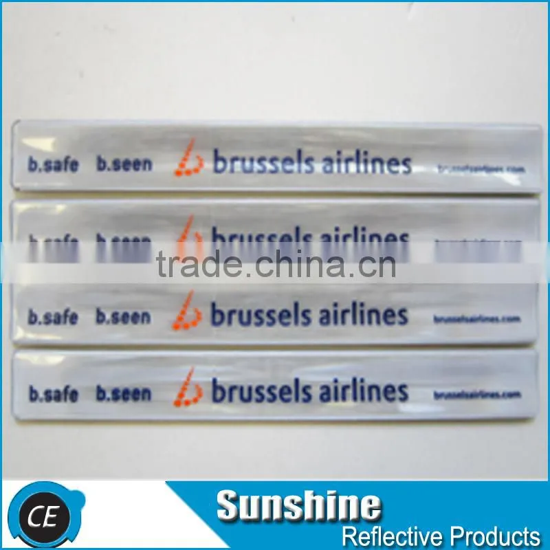 Eco-friendly reflective slap on bands