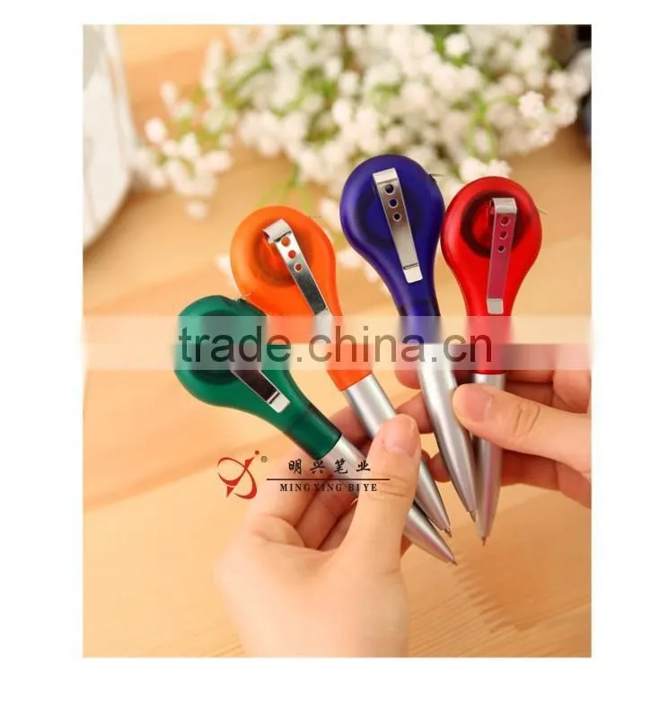 Promotional multiple use pen with ruler , Measuring tape ballpoint pen