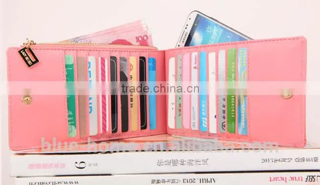 Discount sale 9 color Beatiful Lady bank card organizer for purse Card holder Card case for Collection