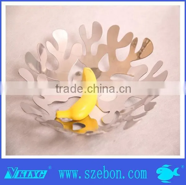 High quality popular stainless steel fruit basket for house