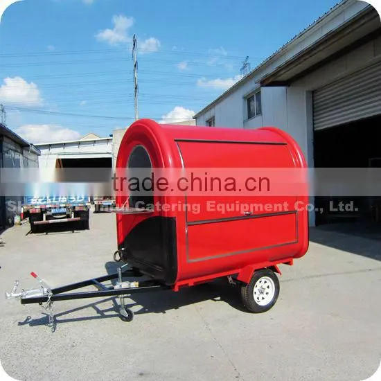 2014 Popular Using Mobile Fibreglass Chocolate Milkshake Bean Food Service Trailer Cart XR-FC220 B