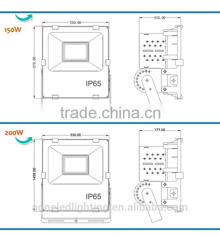 Factory price 50W flood light led IP65 waterproof outdoor led flood light meanwell driver with 5 years warranty high brightness