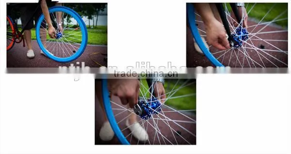 High quality fashion green with black Speed Urban purefix fixed gear bike