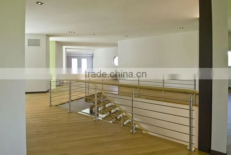 U shape modern indoor attic prefab metal used wood stairs
