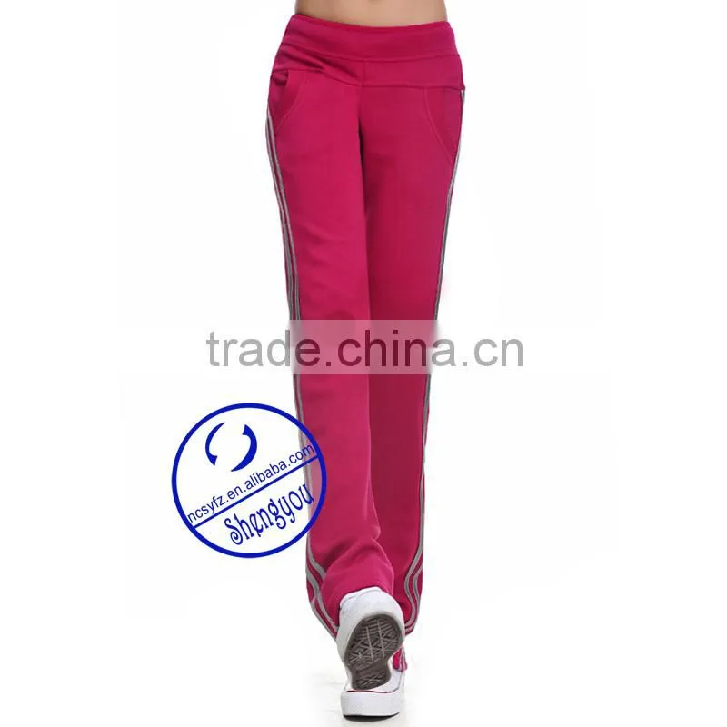 Custom wholesale high quality cotton polyeater women yoga pants