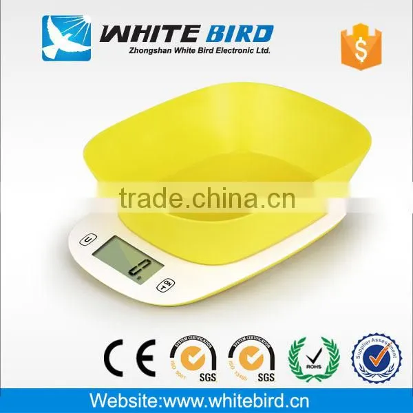 High accuracy digital Electronic Kitchen Scale with bowl
