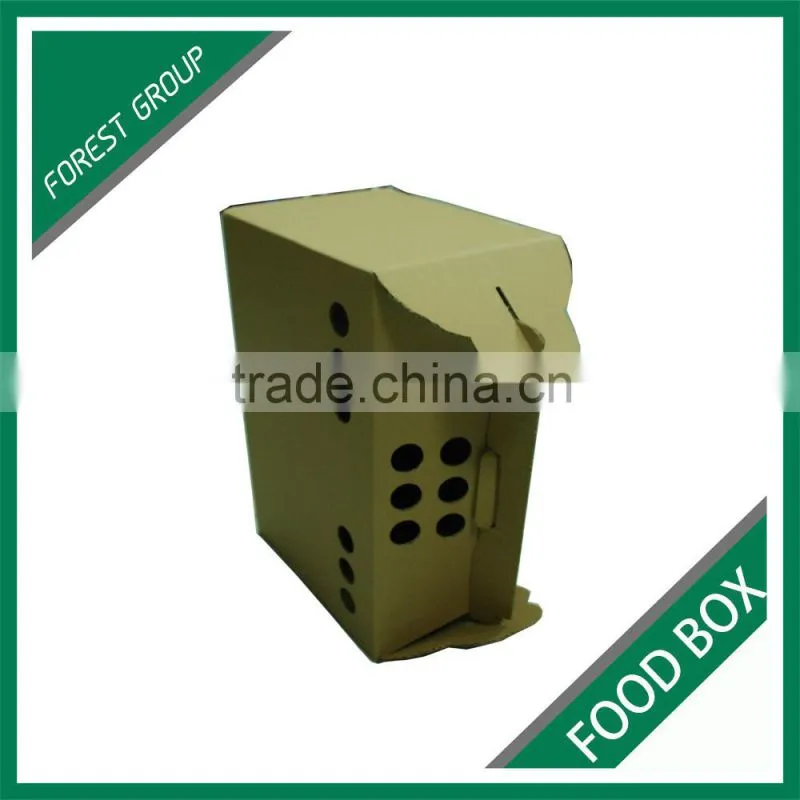 POPULAR USE FOOD INDUSTRY CORRUGATED BENTO PACKING SHIPPING CARTONS WITH HANDLE AND HOLES