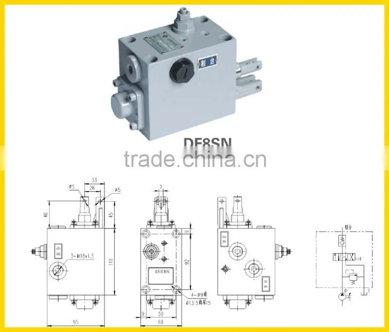DF8MI hydraulic manual valve agricultural machinery parts