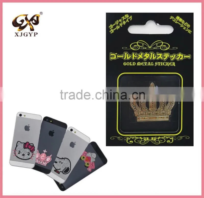 custom metal stickers/thin metal sticker/metallic sticker