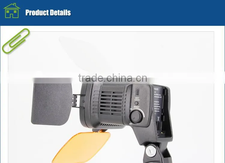 Competitive price compact led video light with 10 LED bulbs for camcorder video taking