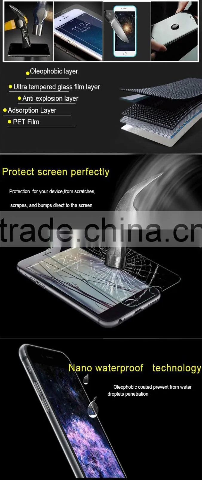 In Stock 0.33mm Tempered Glass Screen Protector for Gionee W899