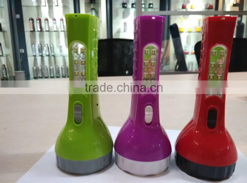 Ningbo rechargeable led plastic torch with plug
