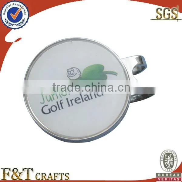 Promotional metal golf money clip and ball marker